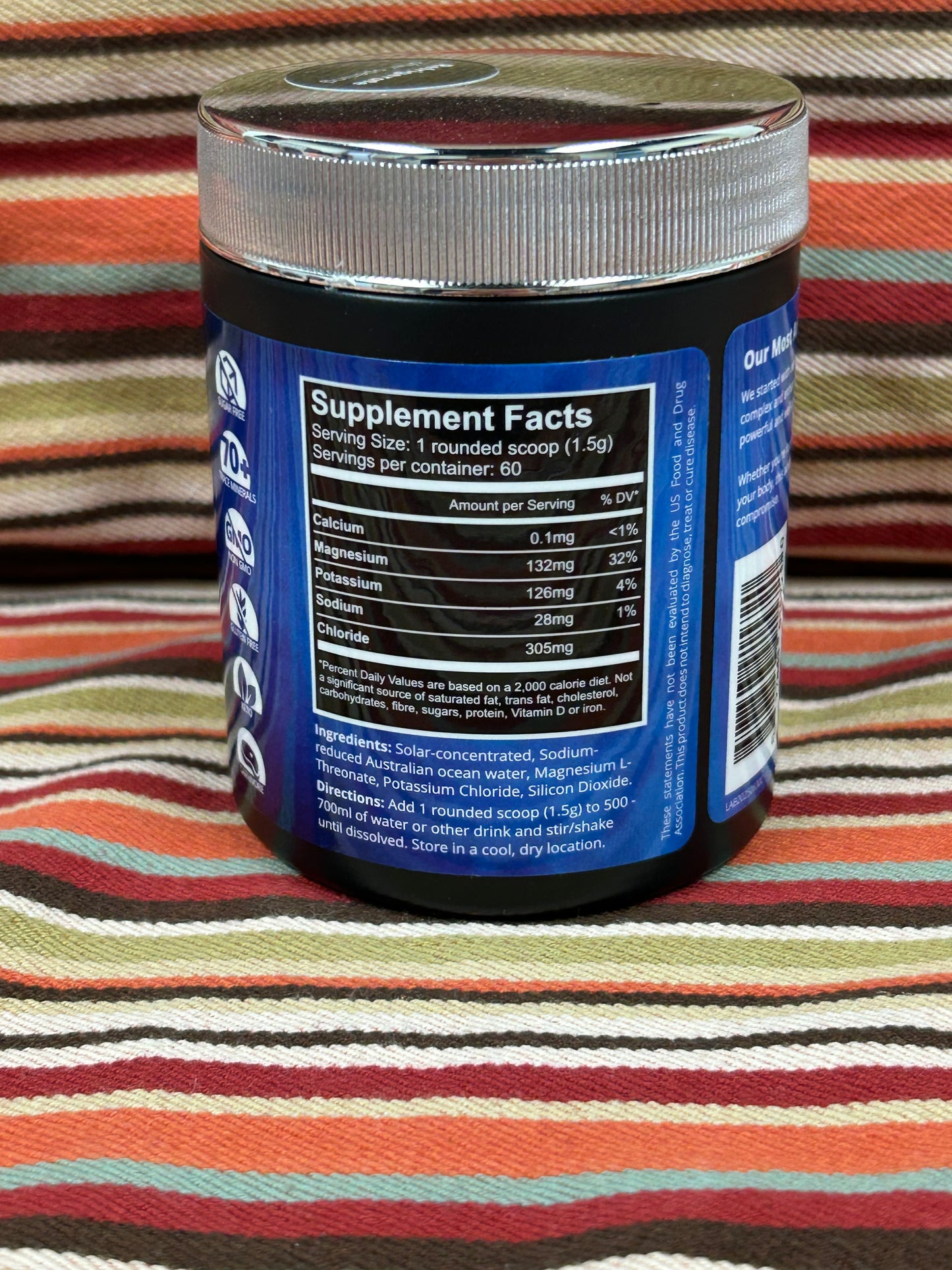 Aussie Trace Minerals Complete Ocean Electrolyte Powder with Magnesium L-Threonate