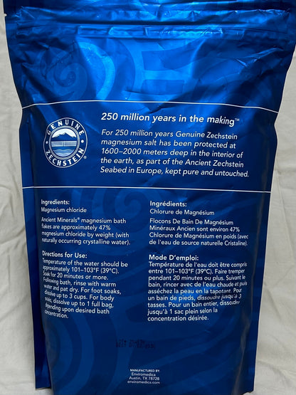 Ancient Minerals Magnesium Bath Flakes - 8lb